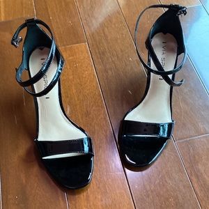 Black Via Spiga Strappy Heel